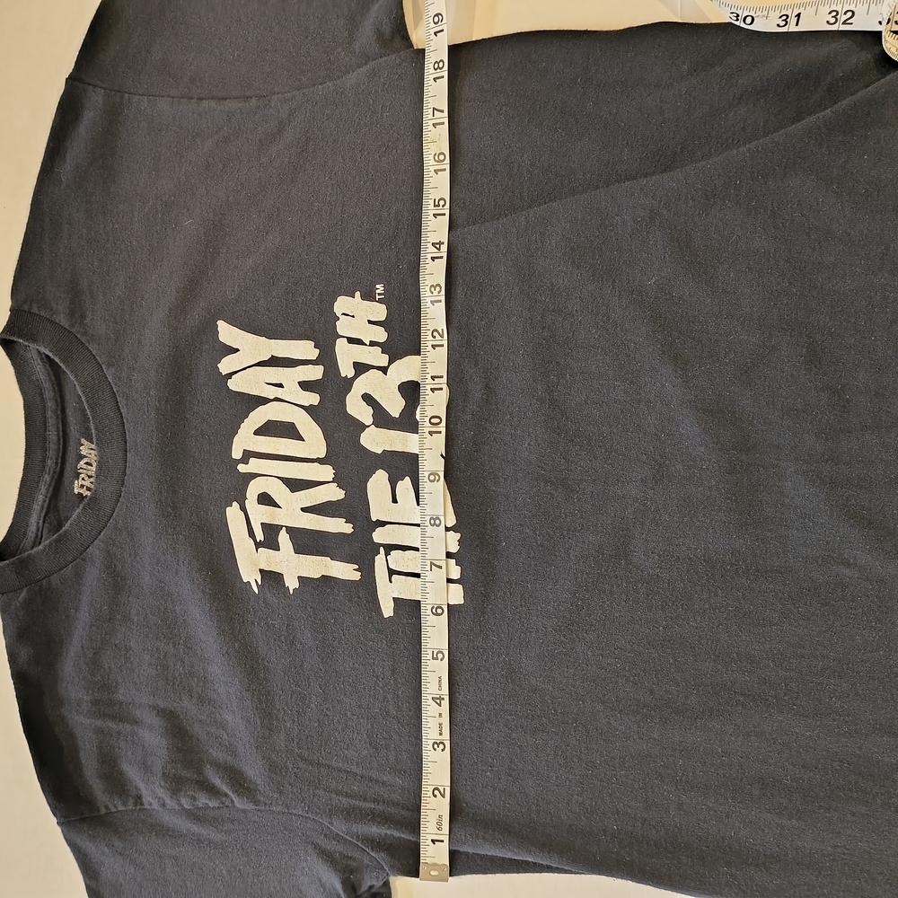 Friday the 13th  Horror Black T-Shirt , Size M - Picture 5 of 7